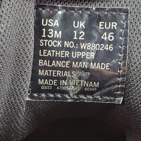 Wolverine Conquer Ultraspring Hiking Boots Men's Mid Black Waterproof - US 13M - Picture 11 of 11